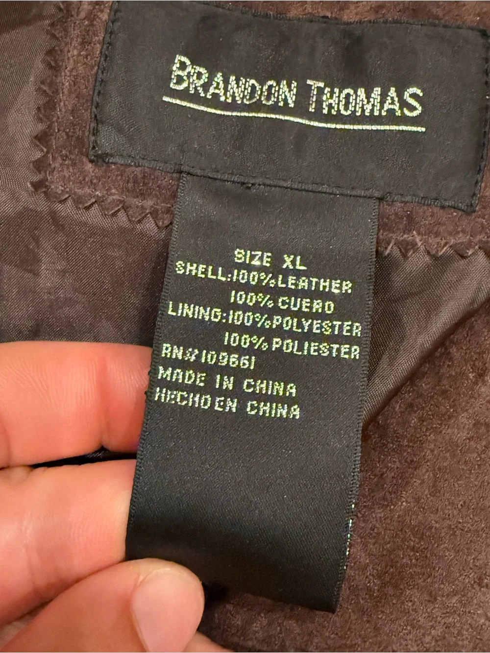 Brandon Thomas Brown Suede-Effect Button Jacket